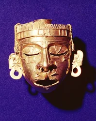 Maschera del dio Xipe Totec, dalla Tomba 7, Monte Albán, 1300-1450